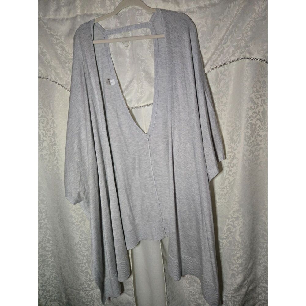 lululemon Free To Coast Wrap Heathered Dove Grey Boho Athleisure | OS